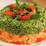 Corona di riso ai due colori