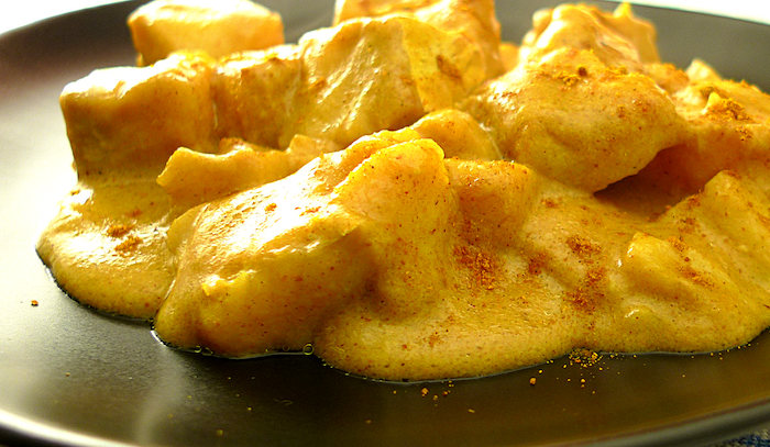 Crostoni di polenta al curry