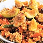 Cuscus con ortaggi e fichi