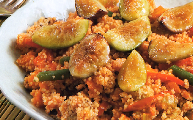 Couscous con ortaggi e fichi