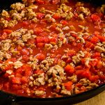 Fettuccine con salsiccia