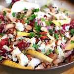 Insalata di radicchio con pere e gorgonzola
