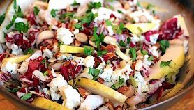 Insalata di pere, radicchio e gorgonzola