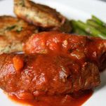 Involtini di vitello con mortadella