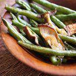 Nidi di fagiolini ai funghi