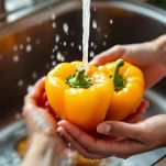 preparazione dei peperoni