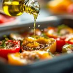 ultimi passi per i peperoni al forno