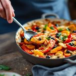 peperoni al forno pronti per essere gustati