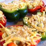 Peperoni ripieni di pasta