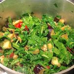 Pizza bianca con catalogna e primo sale