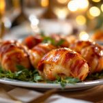 Pollo a fette pronto per essere servito.