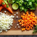 La preparazione delle verdure