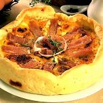 Quiche al prosciutto crudo e formaggio