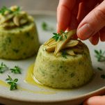 Sformatini serviti caldi.