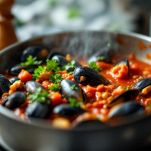 Condimento per gli spaghetti alle cozze