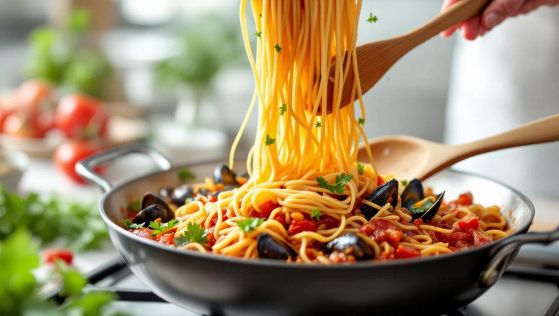 Spaghetti alle cozze pronti