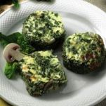 Spinaci al forno con funghi