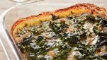 Funghi e spinaci al forno