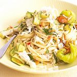 Tagliolini con fior di zucca e zucchine