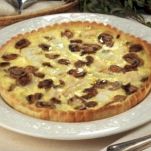 Torta con merluzzo e funghi