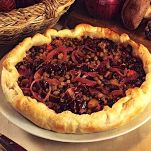 Torta di lenticchie e funghi