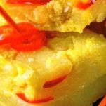 Tortilla piccante di patate e cipolla