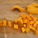 Zucca con le salsicce
