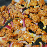 Zucca con le salsicce