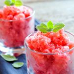Strawberry granita