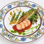 Astice con crema di peperoni