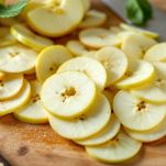 pulite le mele e affettatele sottilmente