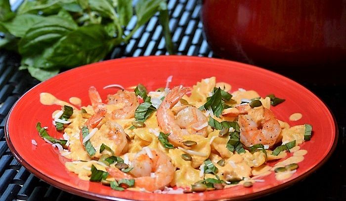 Ricetta farfalle gamberetti e verdure