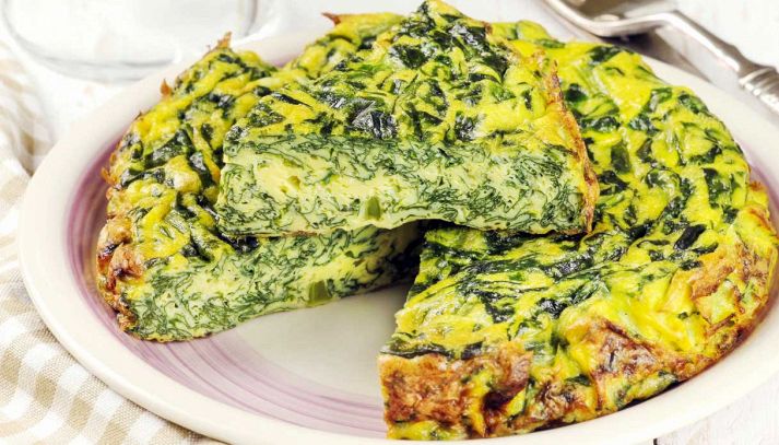 Frittata con gli spinaci