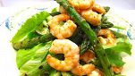 Insalata di gamberi e asparagi