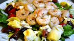 Insalata carciofi e gamberi