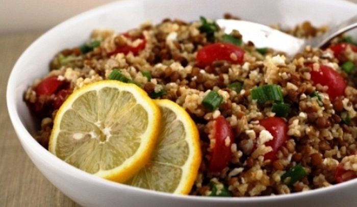 Insalata di bulgur e pomodorini