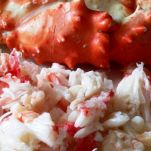 Insalata di melone e granchio