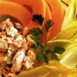 Insalata di melone e granchio