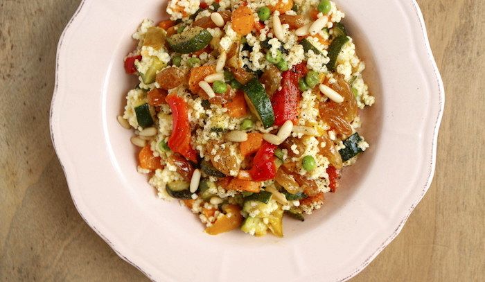 Insalata di miglio con capperi e acciughe