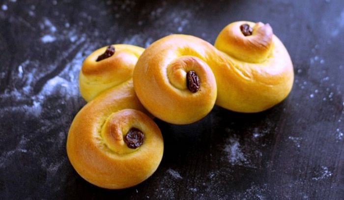 Lussekatter (Gatti di Santa Lucia)