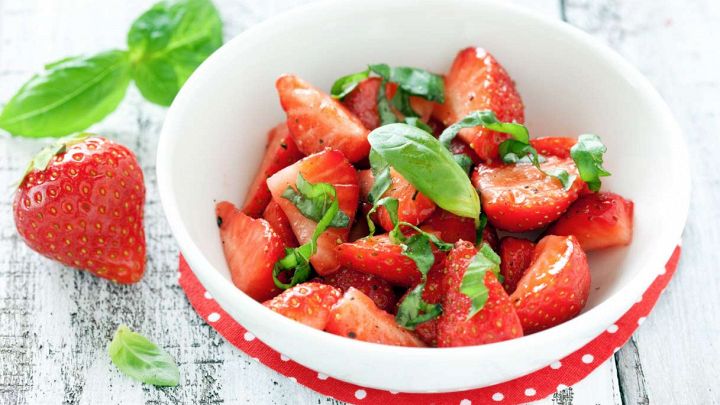 Macedonia di fragole