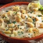 Minestra di cimette di cavolfiore