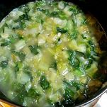 Minestra di maccheroncini e uova