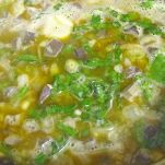 Minestra di maccheroncini e uova