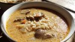 Minestra di orzo con funghi