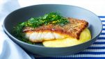 Polenta con baccalà e cipolle