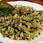Risotto all&#8217;acciuga con carciofi