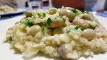 Risotto e fagioli borlotti alla pavese
