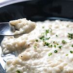 Risotto con radicchio e carciofi