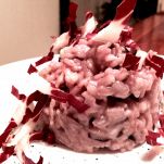 Risotto con radicchio e carciofi